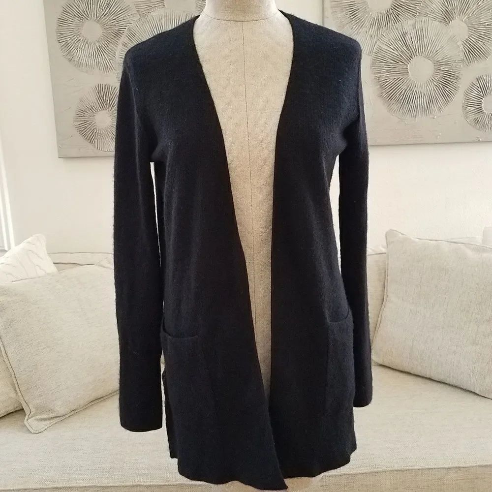 Nordstrom Cashmere Open Front Cardigan sz Small - Picture 2 of 7